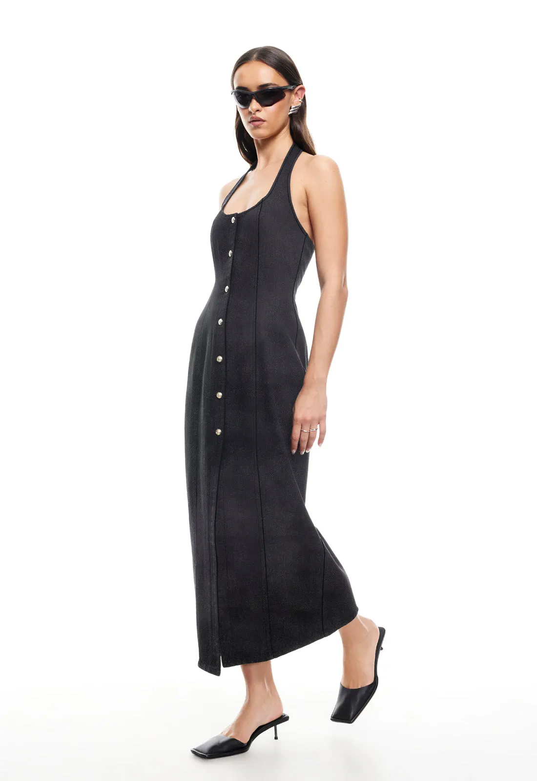 KENNY MAXI DRESS - WASHED ONYX sold by Lioness product image thumbnail 3