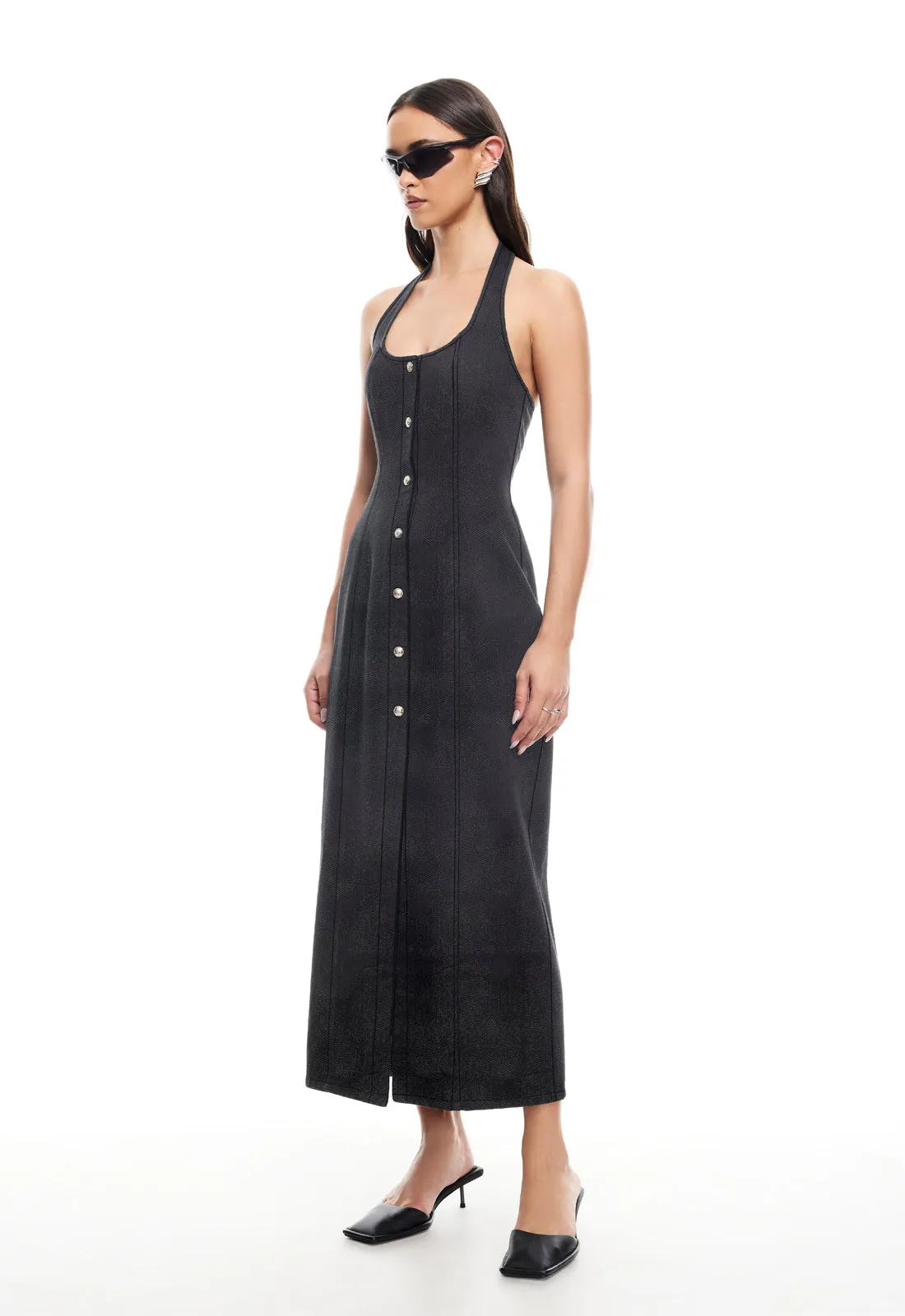 KENNY MAXI DRESS - WASHED ONYX sold by Lioness product image thumbnail 2