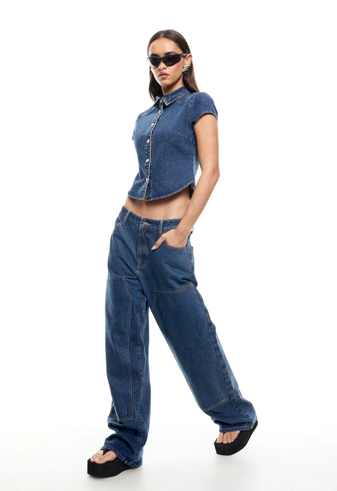 ANCHOR JEAN - MID BLUE sold by Lioness product image thumbnail 3