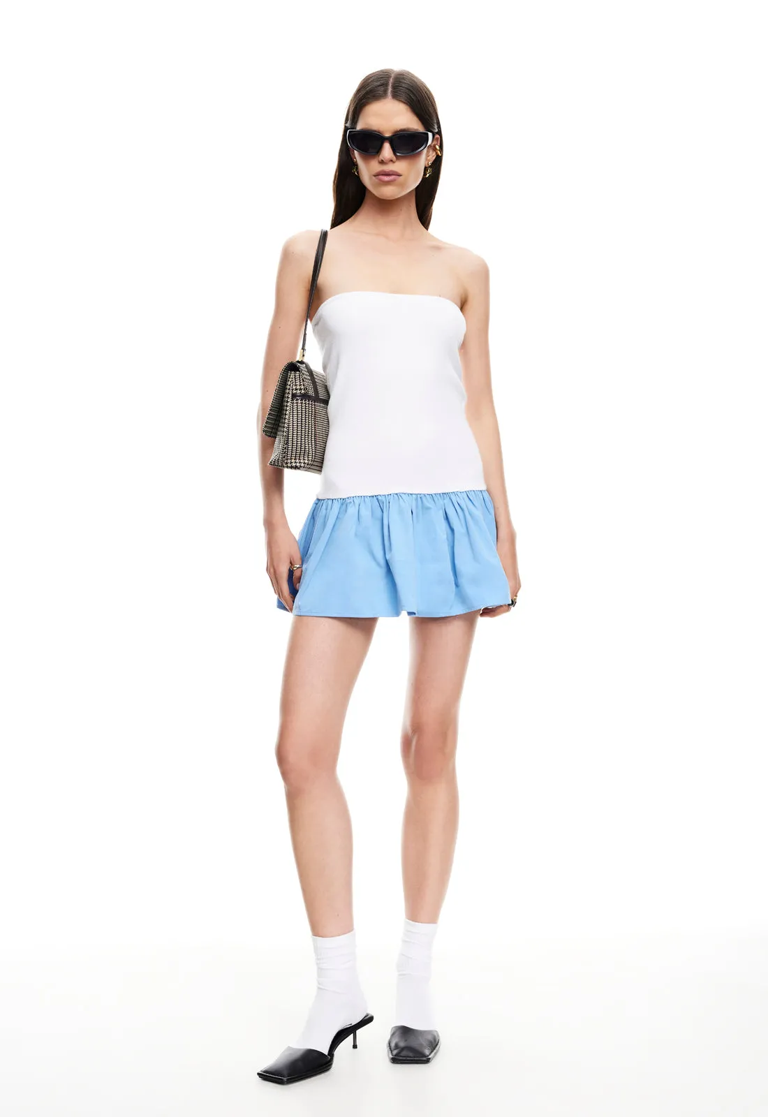 IT GIRL MINI DRESS - SKY sold by Lioness