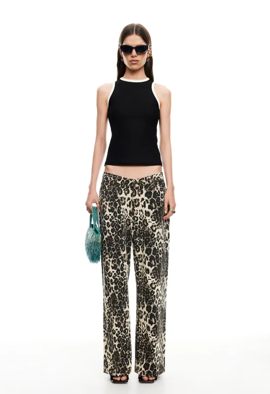 REBELS JEAN - LEOPARD sold by Lioness