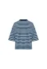 BLOOM SHORT SLEEVE - NAVY SEA STRIPE sold by Lioness