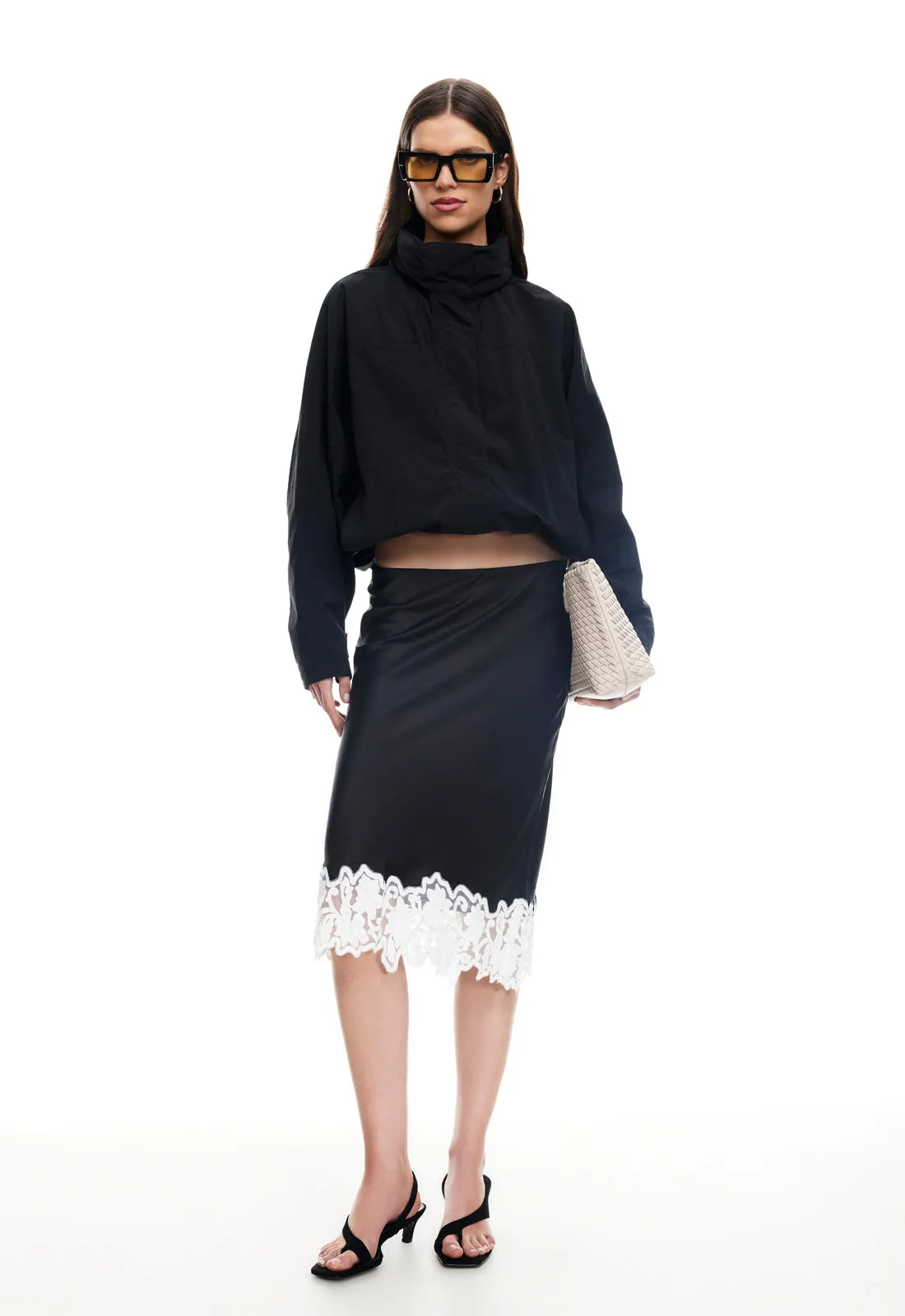 ANCHORED MIDI SKIRT - NOIR sold by Lioness product image thumbnail 3
