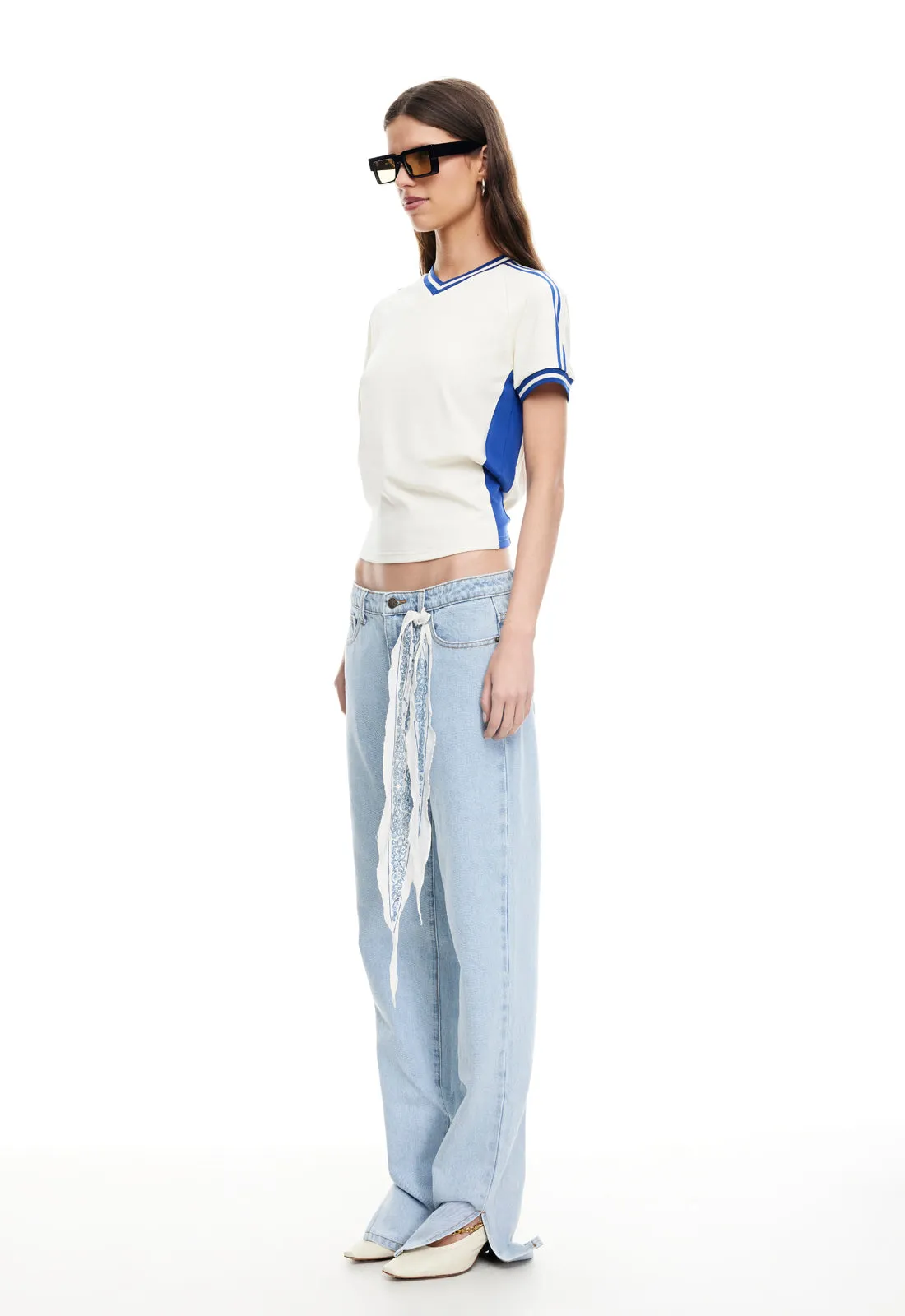 STARLET TEE - MIDNIGHT STRIPE sold by Lioness product image thumbnail 4