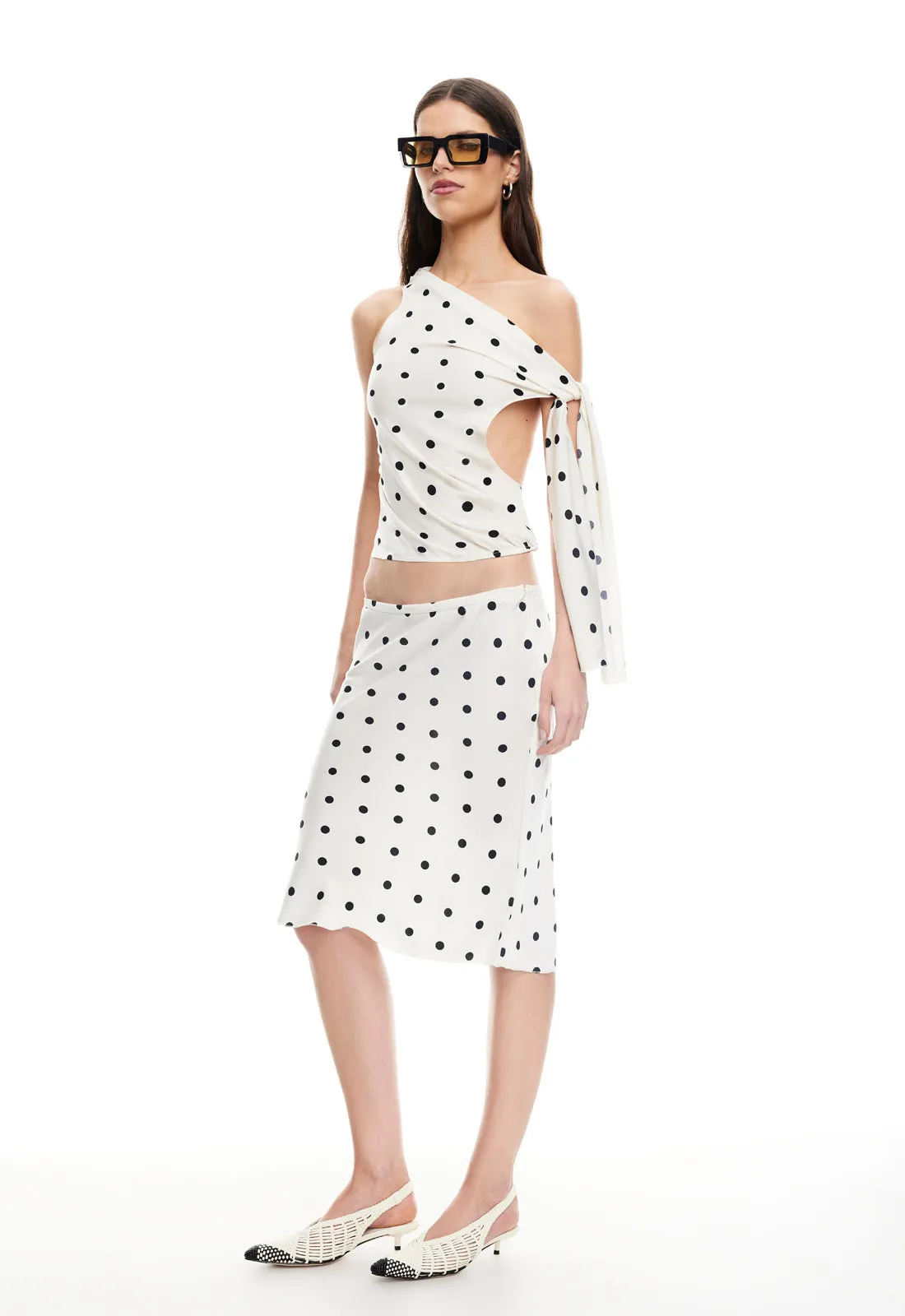 REVIVAL CAMI - CREAM POLKA sold by Lioness product image thumbnail 4