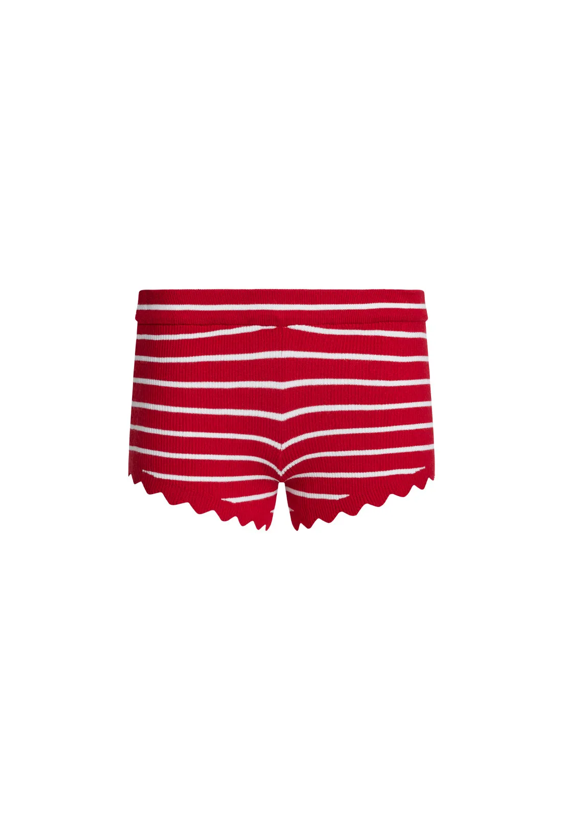 DOLLHOUSE KNIT SHORT - CRIMSON STRIPE sold by Lioness product image thumbnail 2