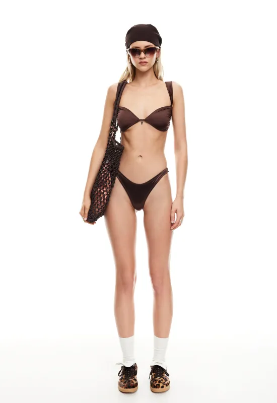 LILA TOP - CHOCOLATE sold by Lioness
