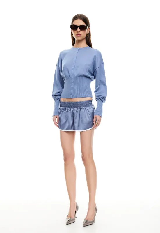 HONEY MINI SHORTS - SLATE BLUE made by Lioness