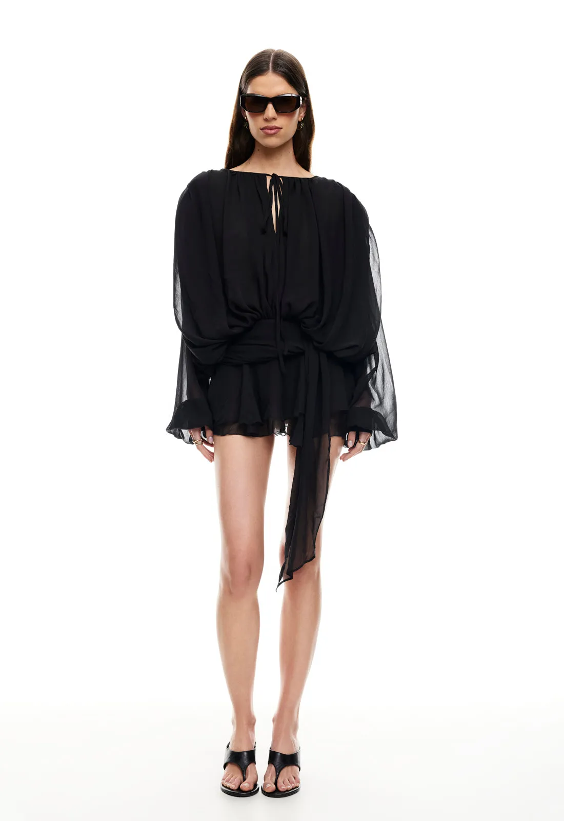 ELEMENTS MINI DRESS - NOIR sold by Lioness product image thumbnail 3