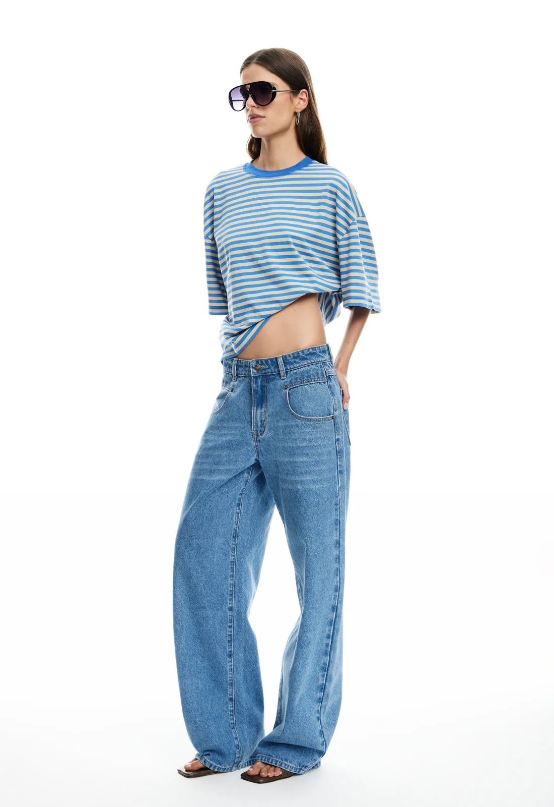 BLOOM SHORT SLEEVE - MICKEY BLUE STRIPE sold by Lioness product image thumbnail 4