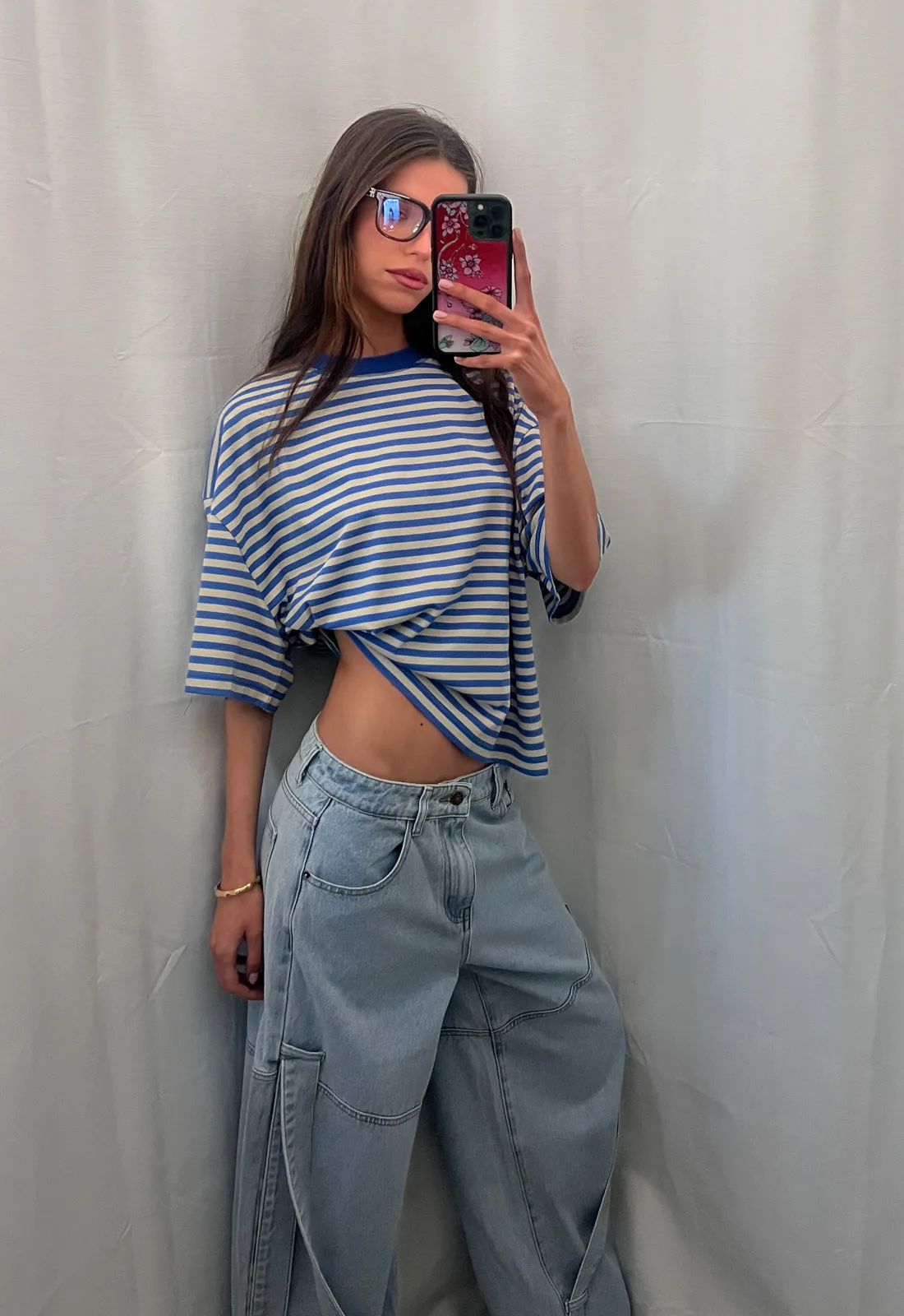 BLOOM SHORT SLEEVE - MICKEY BLUE STRIPE sold by Lioness