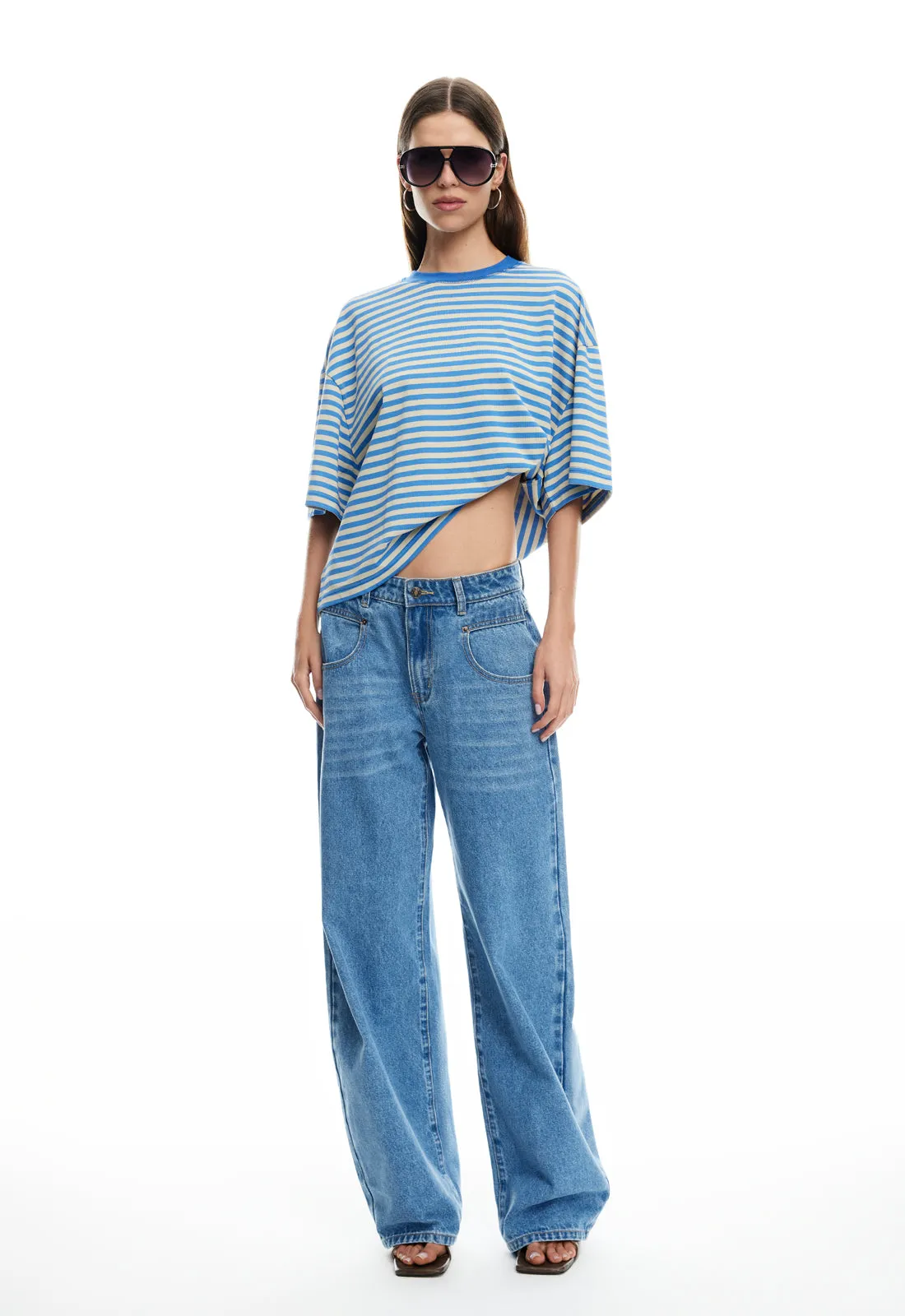 BLOOM SHORT SLEEVE - MICKEY BLUE STRIPE sold by Lioness product image thumbnail 3