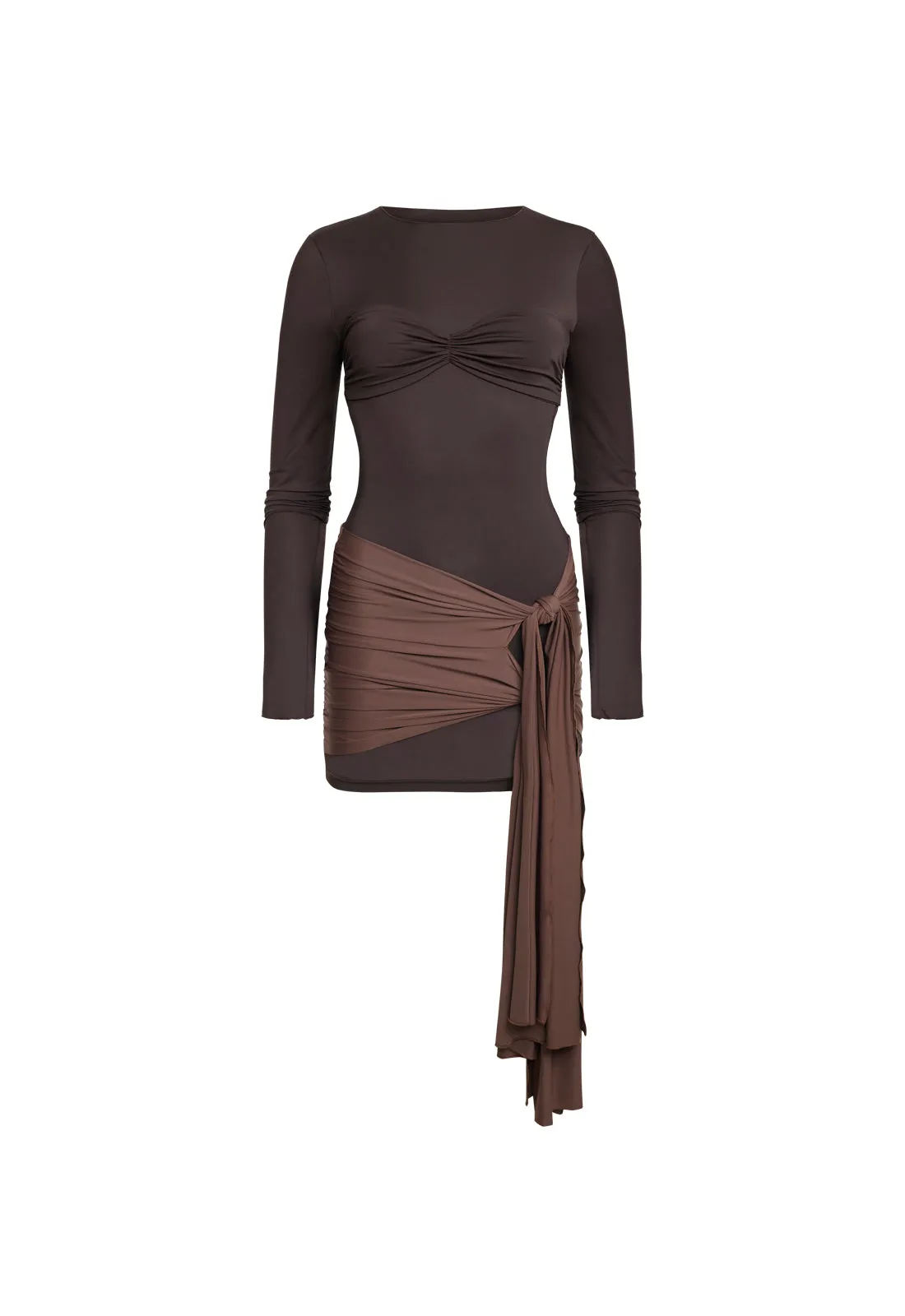 MIDNIGHT MINI DRESS - CHOCOLATE sold by Lioness product image thumbnail 2