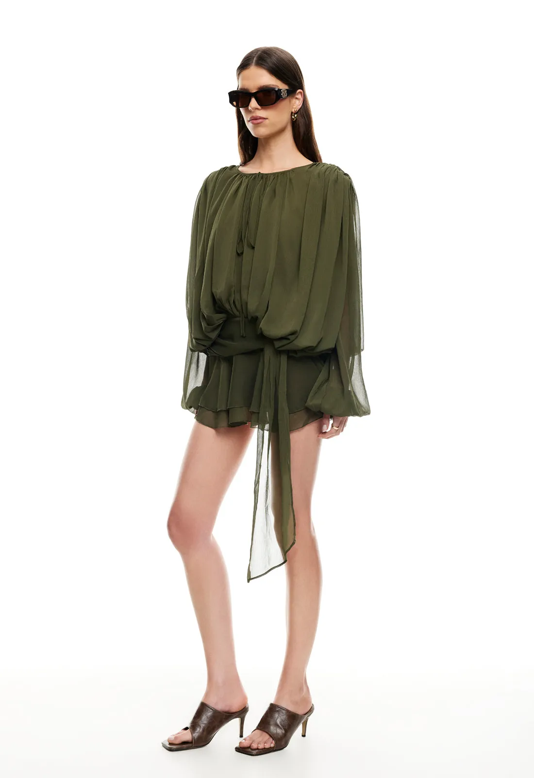 ELEMENTS MINI DRESS - SAFARI sold by Lioness product image thumbnail 4