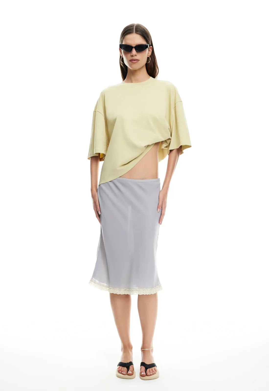 BLOOM SHORT SLEEVE - BEIGE sold by Lioness