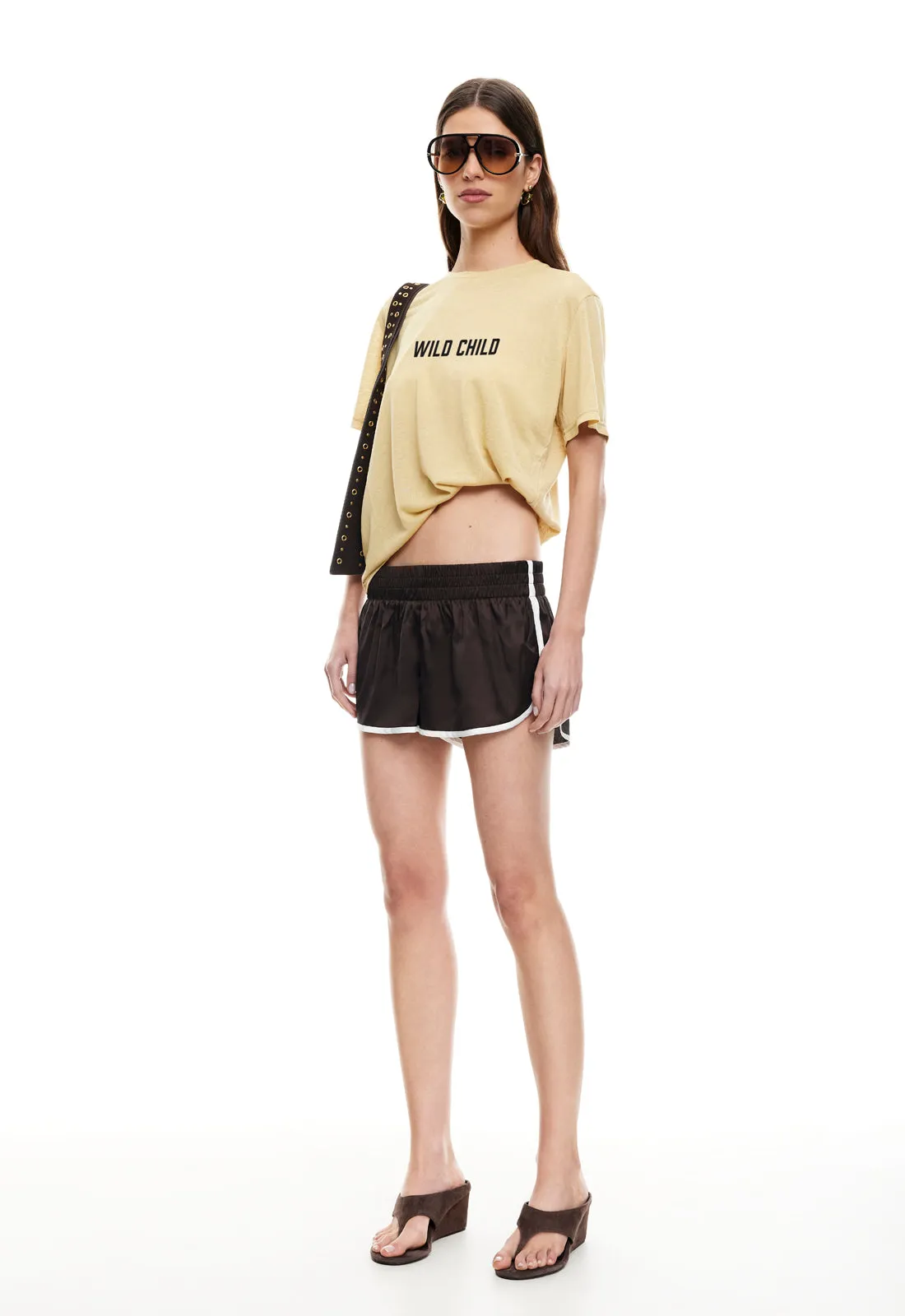 HONEY MINI SHORTS - CHOCOLATE sold by Lioness