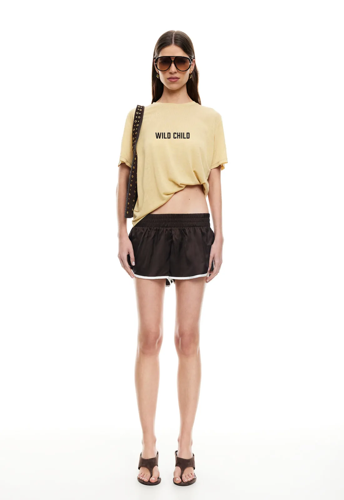 HONEY MINI SHORTS - CHOCOLATE sold by Lioness product image thumbnail 3