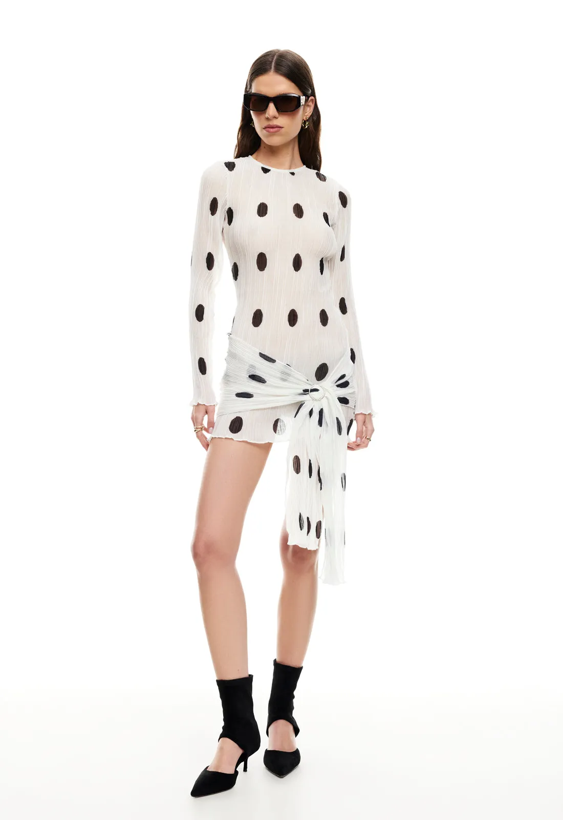 FORD MINI DRESS - MOONLIGHT POLKA sold by Lioness product image thumbnail 3