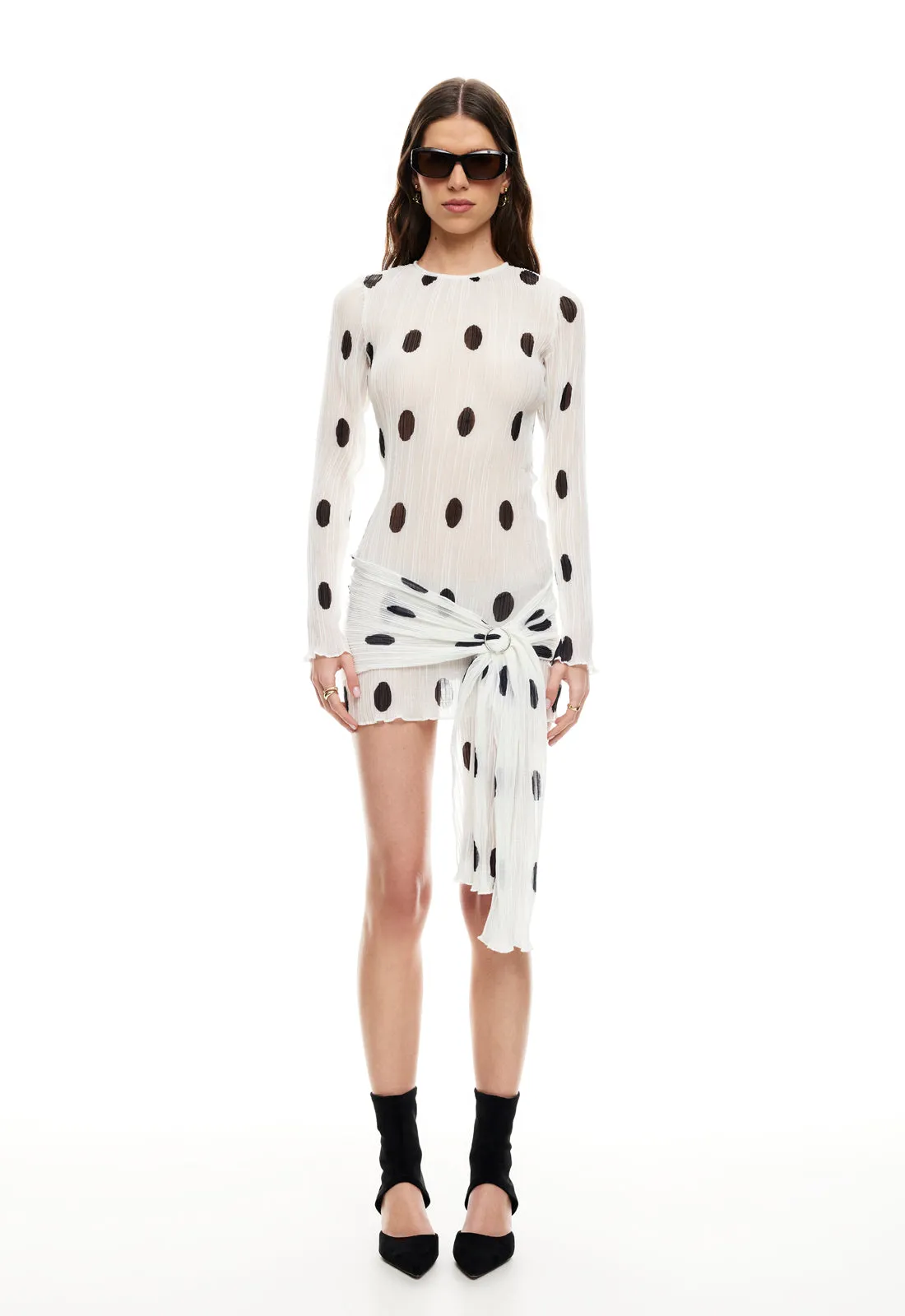 FORD MINI DRESS - MOONLIGHT POLKA sold by Lioness