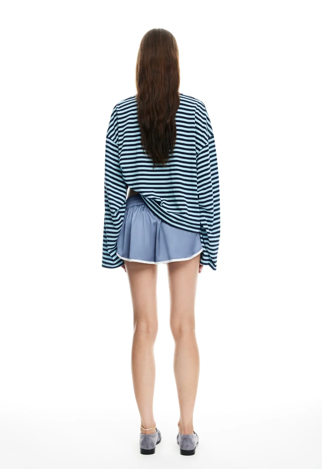 BLOOM LONG SLEEVE - NAVY SEA STRIPE sold by Lioness product image thumbnail 5