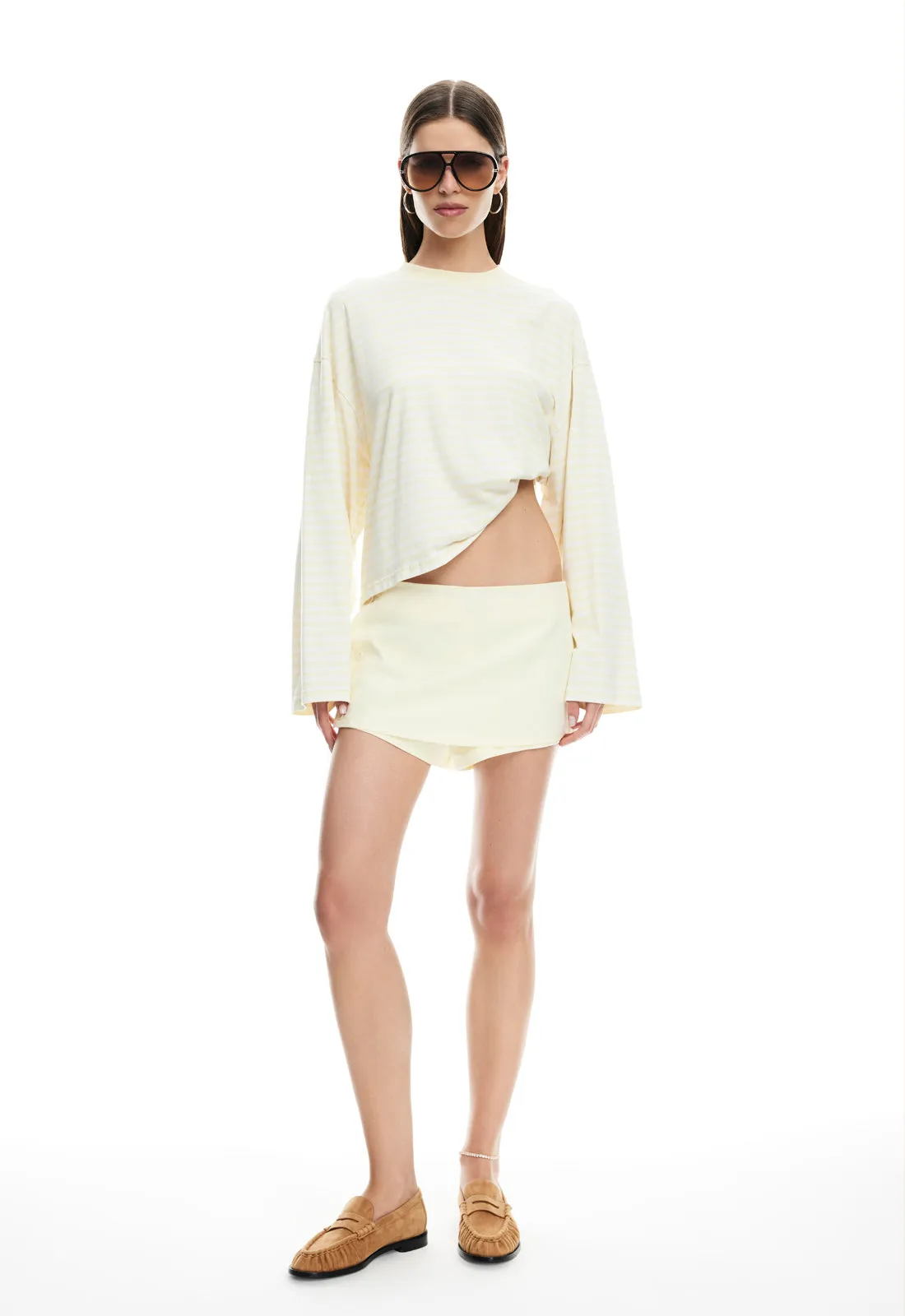 BLOOM LONG SLEEVE - LEMON STRIPE sold by Lioness product image thumbnail 2