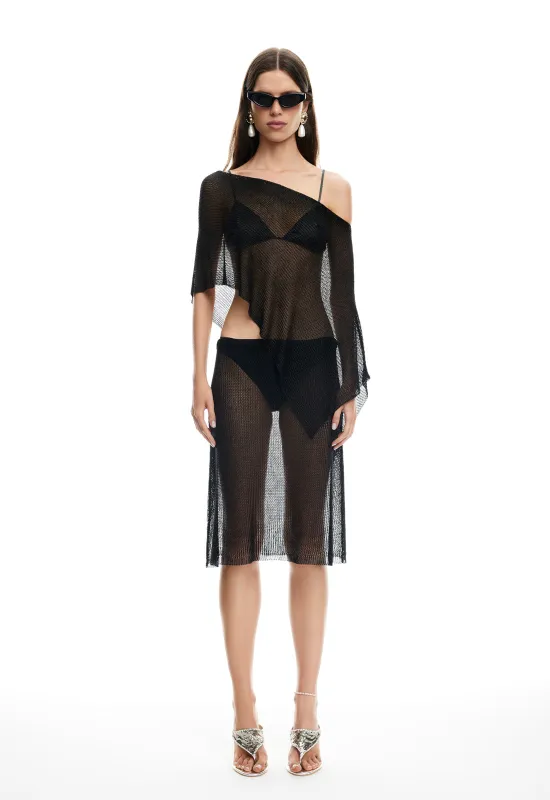 LUMINOUS PONCHO - OBSIDIAN sold by Lioness