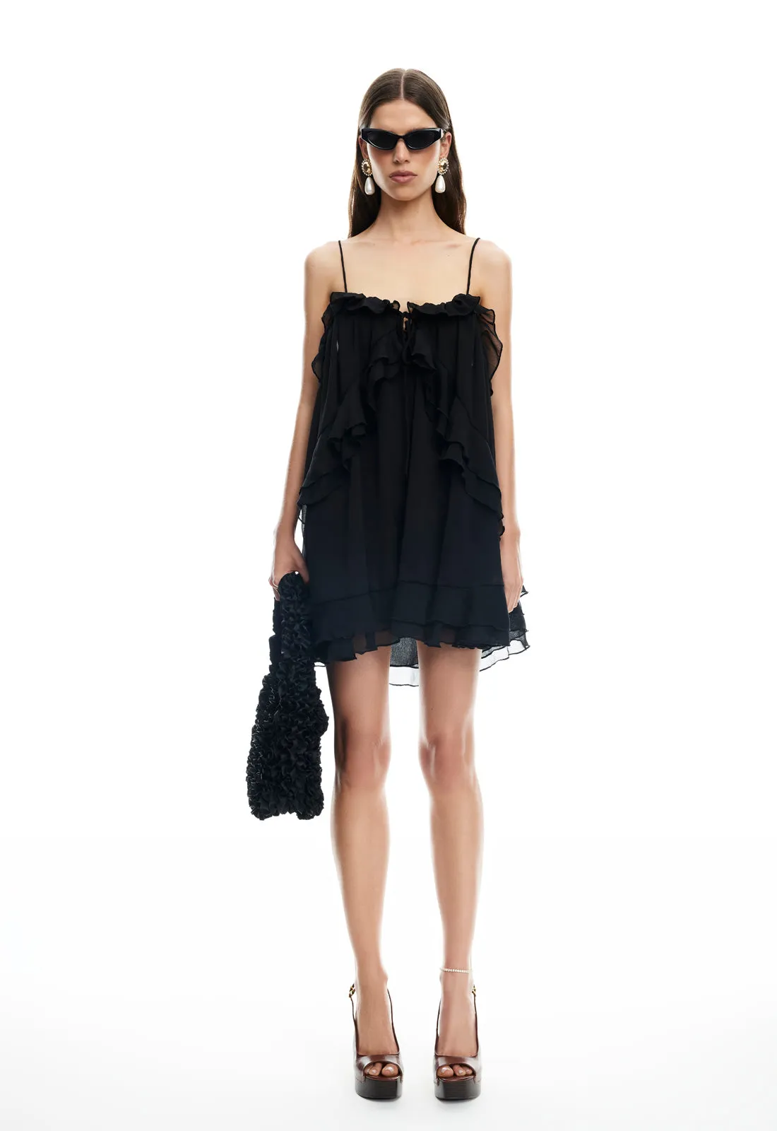 ETHEREAL MINI DRESS - OBSIDIAN sold by Lioness product image thumbnail 2