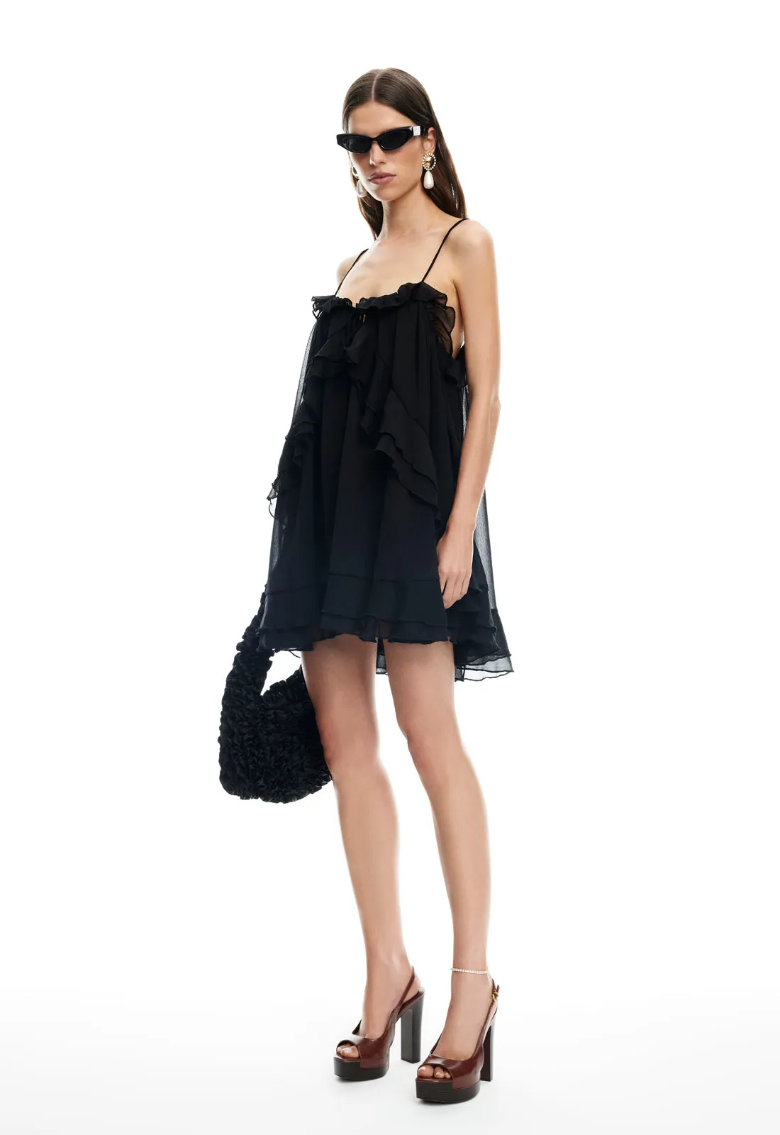 ETHEREAL MINI DRESS - OBSIDIAN sold by Lioness product image thumbnail 3