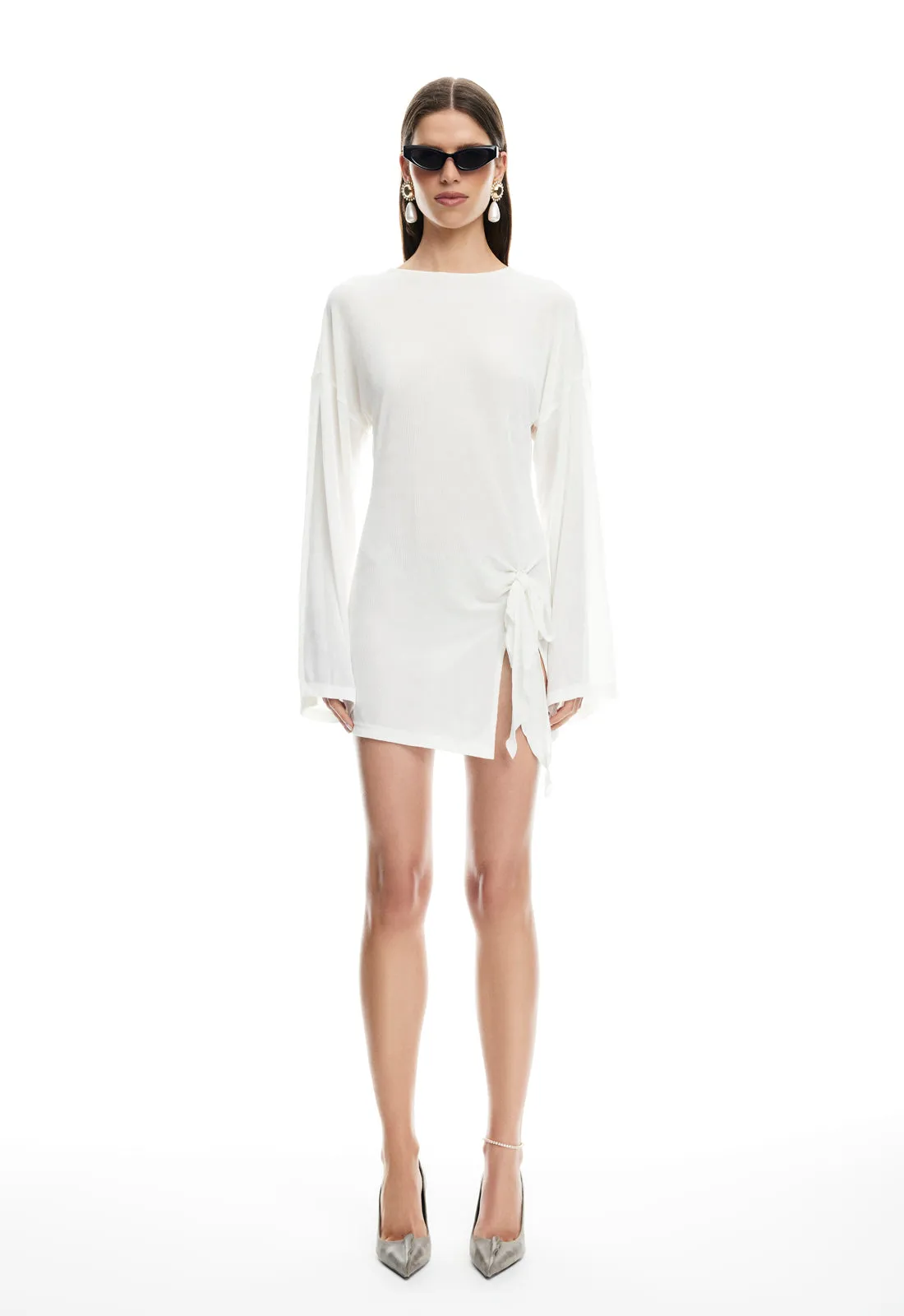 COSMIC MINI DRESS - PEARL sold by Lioness product image thumbnail 3