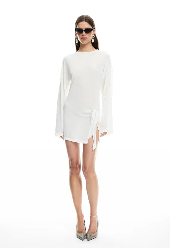 COSMIC MINI DRESS - PEARL sold by Lioness