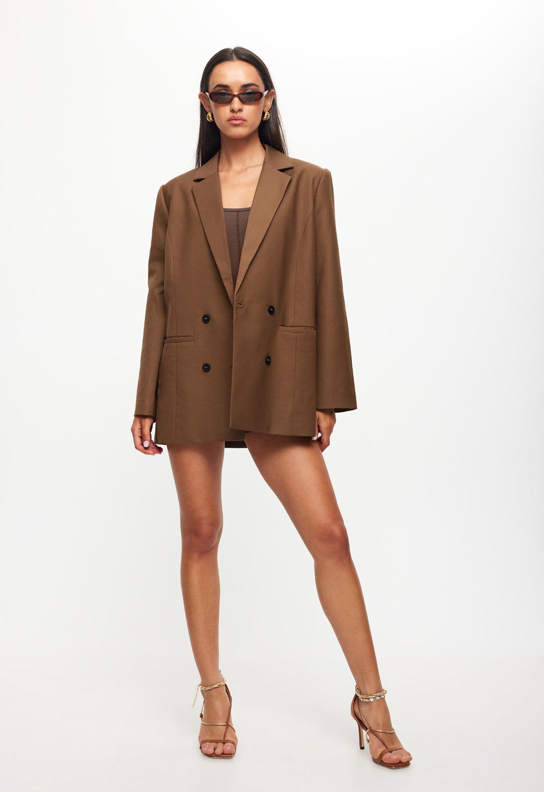 WYOMING BLAZER - CHOCOLATE sold by Lioness