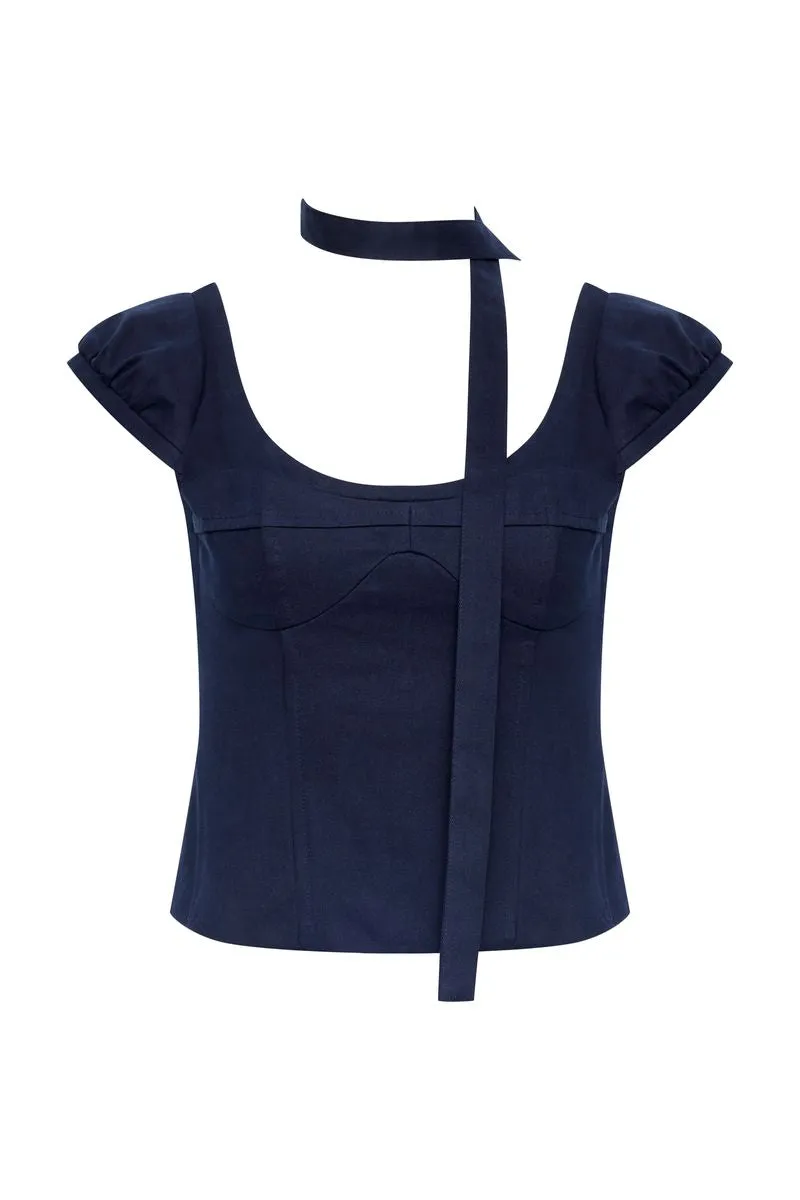 INIZIO CORSET - NAVY sold by Lioness product image thumbnail 5