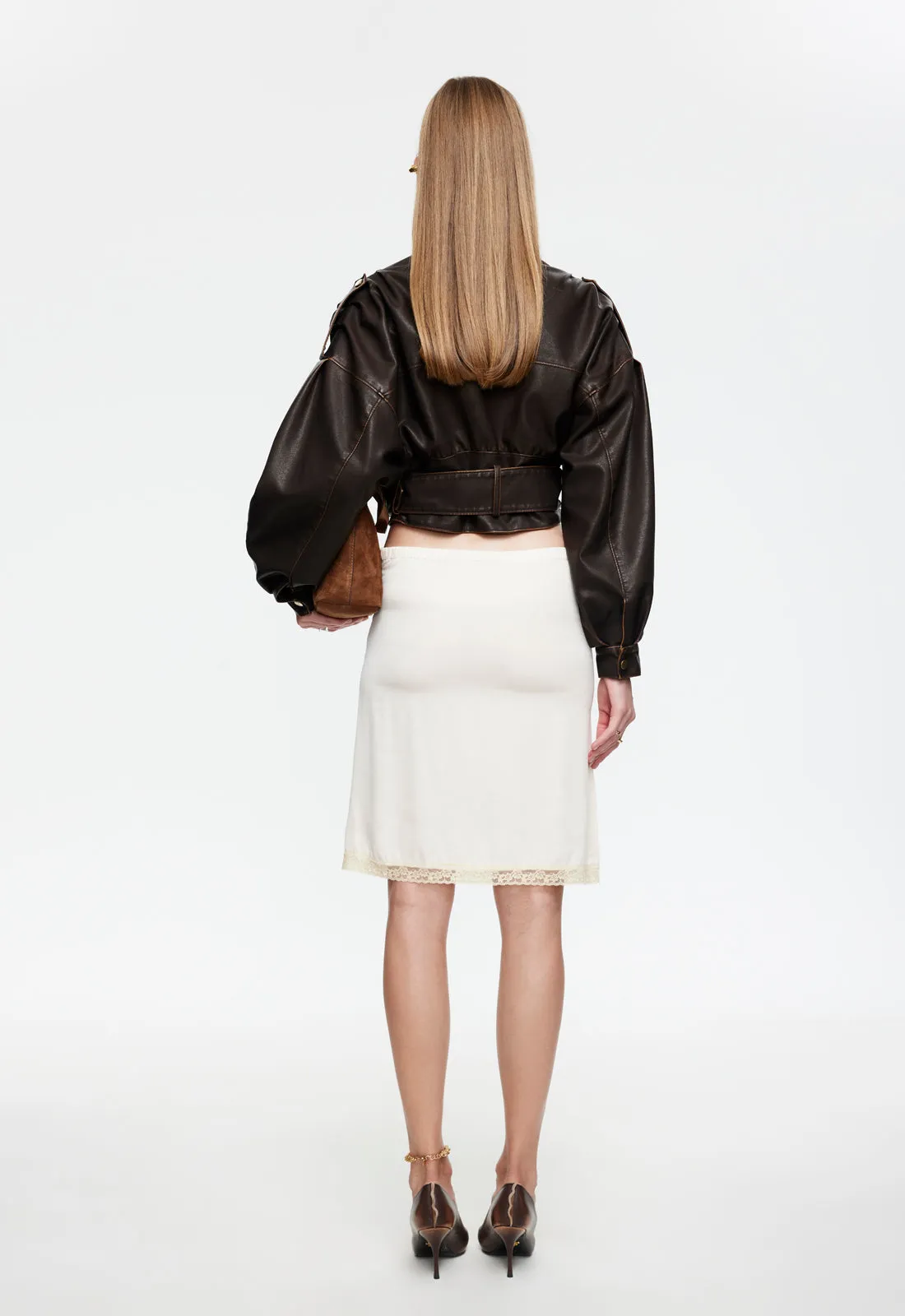 BELLA MIDI SKIRT - BUTTER sold by Lioness product image thumbnail 4