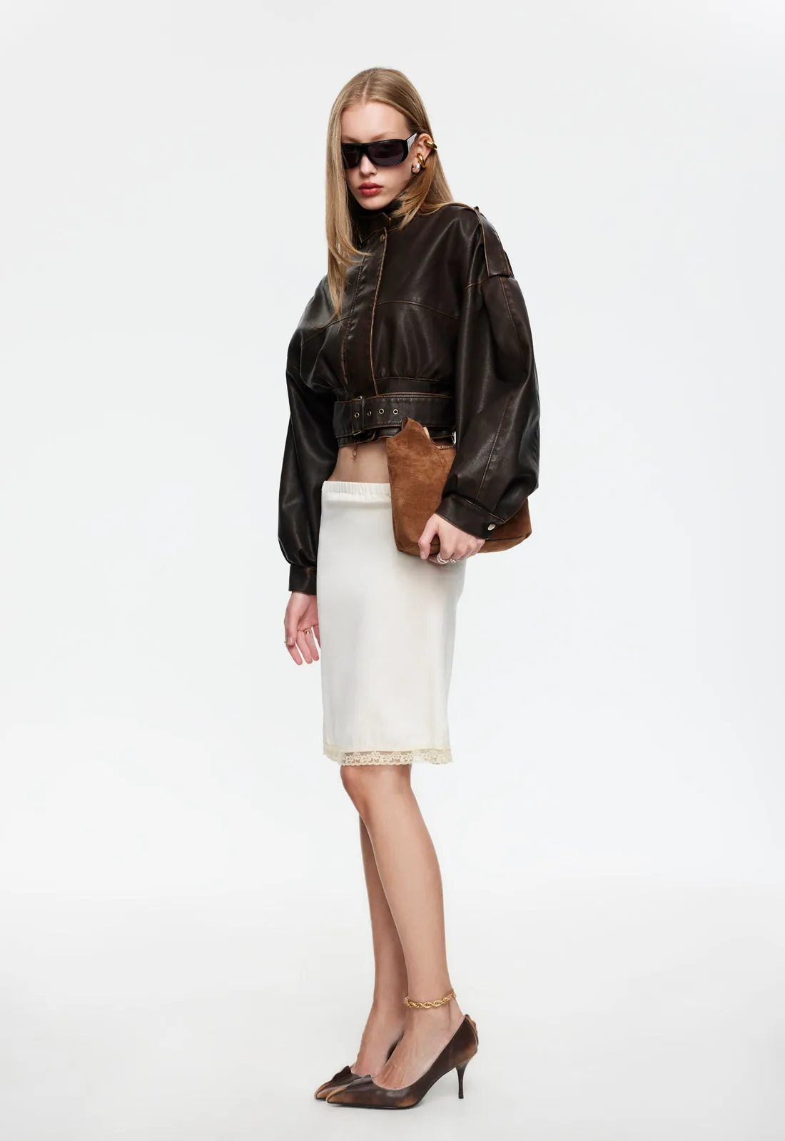 BELLA MIDI SKIRT - BUTTER sold by Lioness product image thumbnail 3