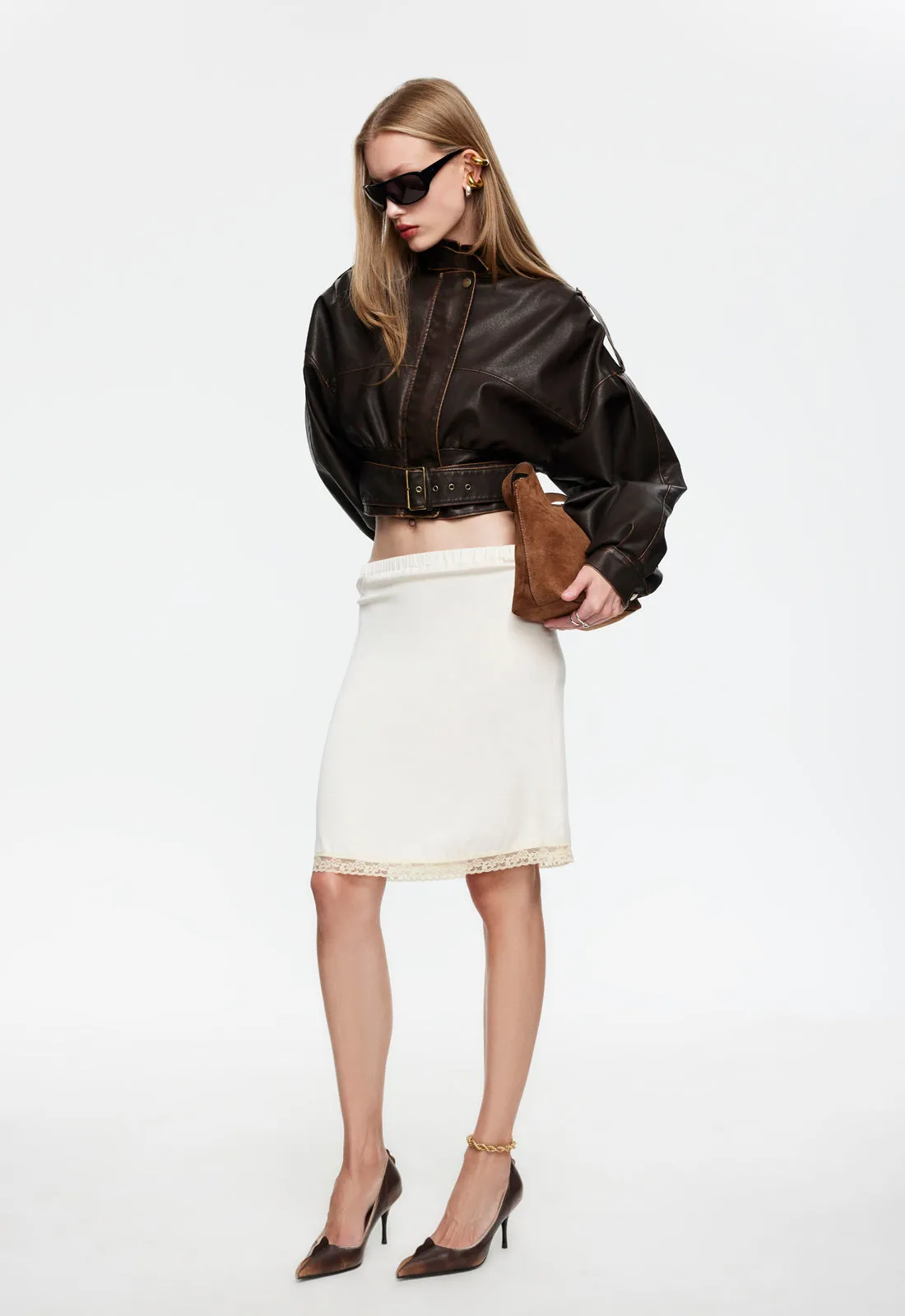 BELLA MIDI SKIRT - BUTTER sold by Lioness product image thumbnail 2