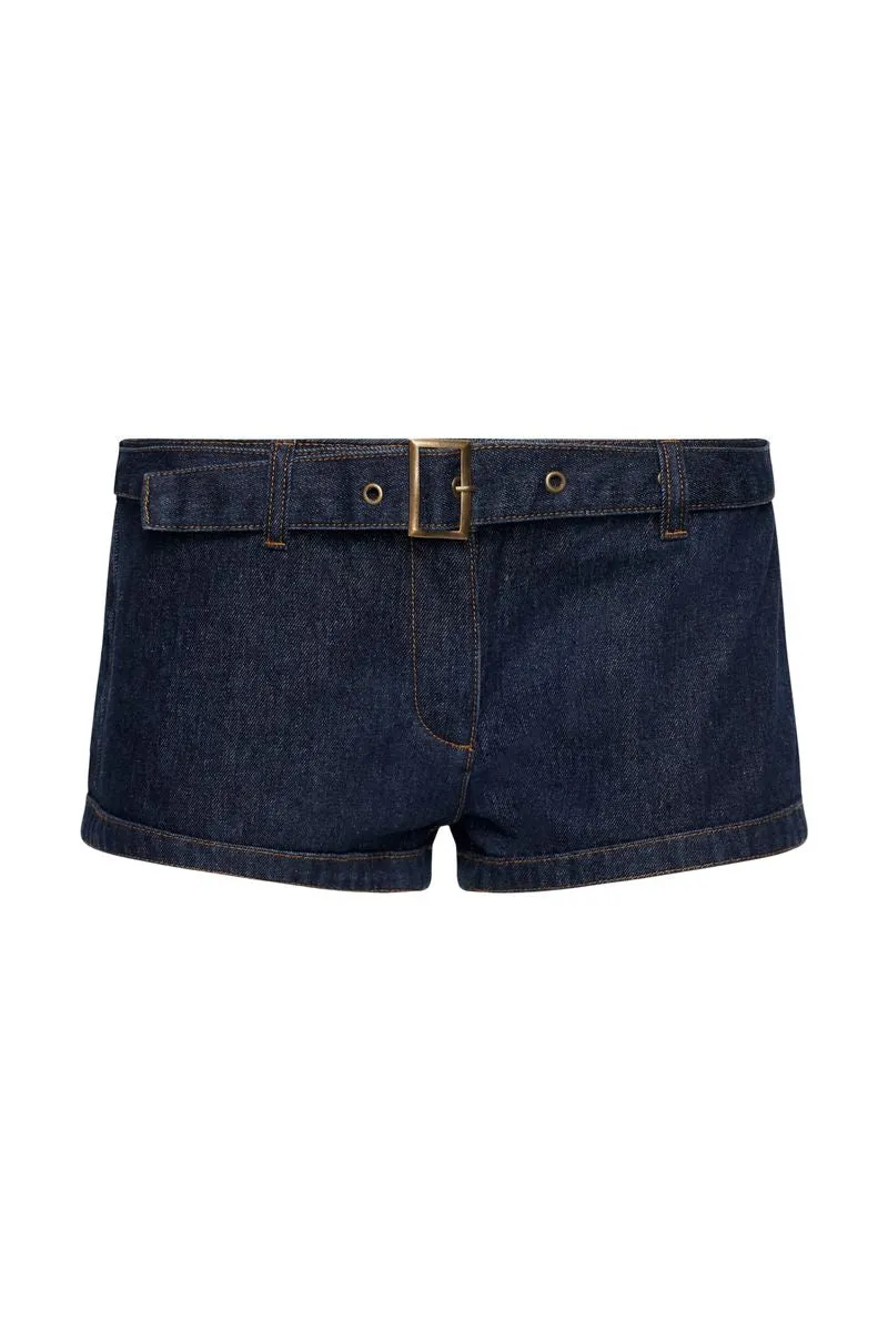 AFTERGLOW MINI SHORT - DARK DENIM sold by Lioness product image thumbnail 5