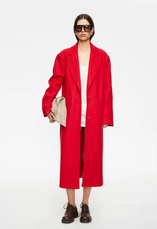 OLSEN COAT - CRIMSON made by Lioness