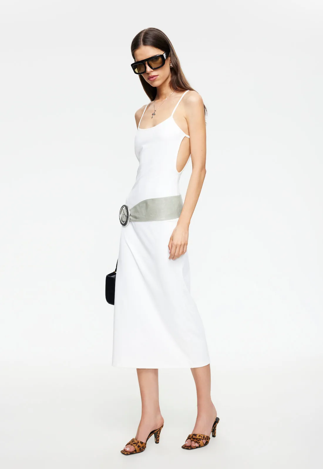 MODERNITA MIDI DRESS - PORCELAIN sold by Lioness product image thumbnail 3