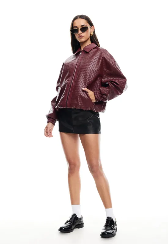 KENNY BOMBER - BURGUNDY sold by Lioness
