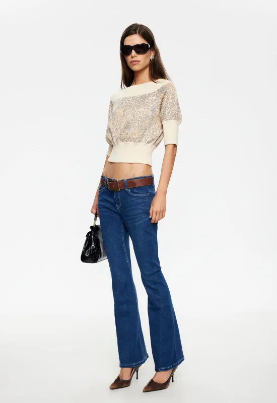 ADRIANA OFF SHOULDER TOP - LEOPARD made by Lioness