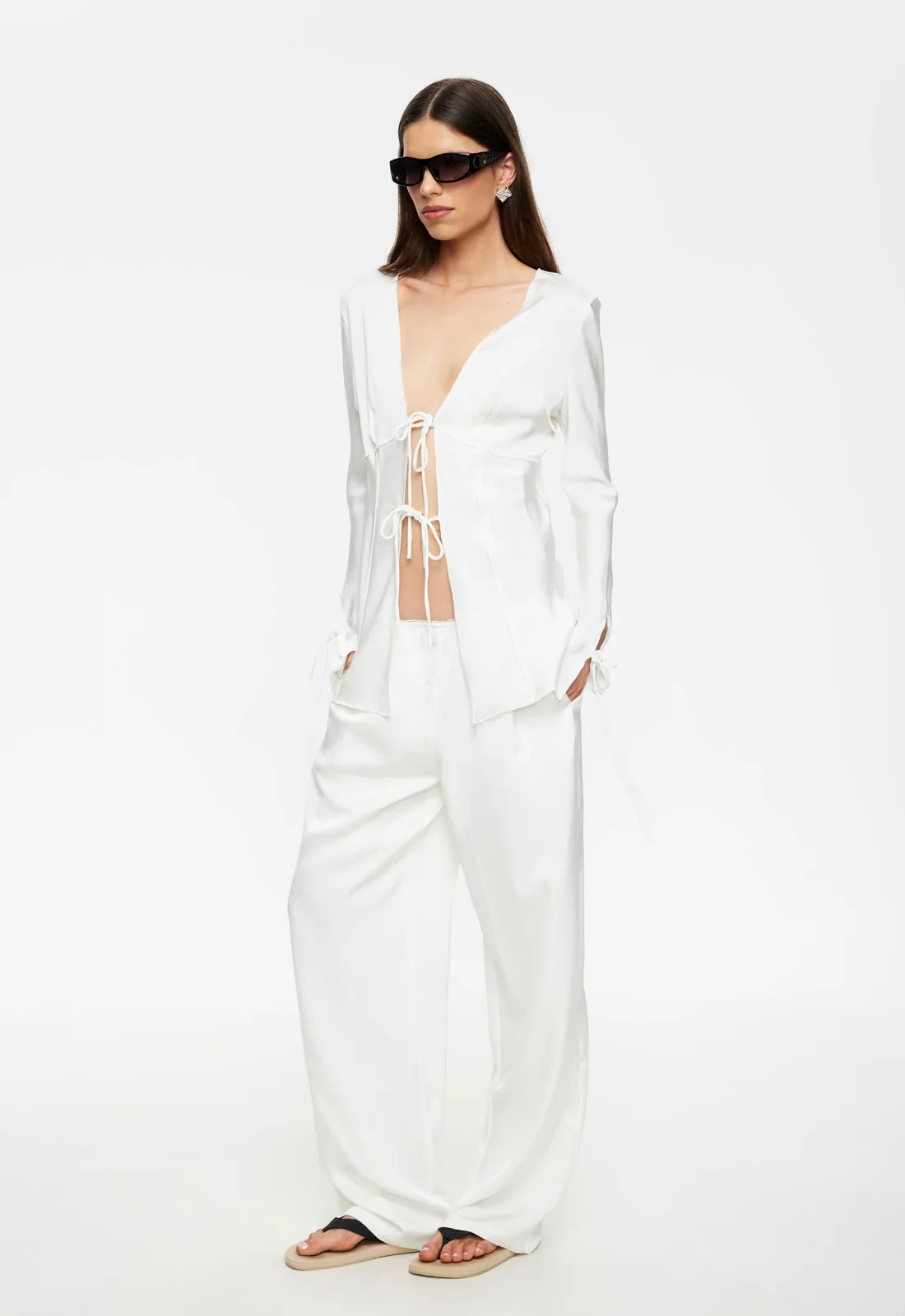 VEIL LONG SLEEVE - PORCELAIN sold by Lioness