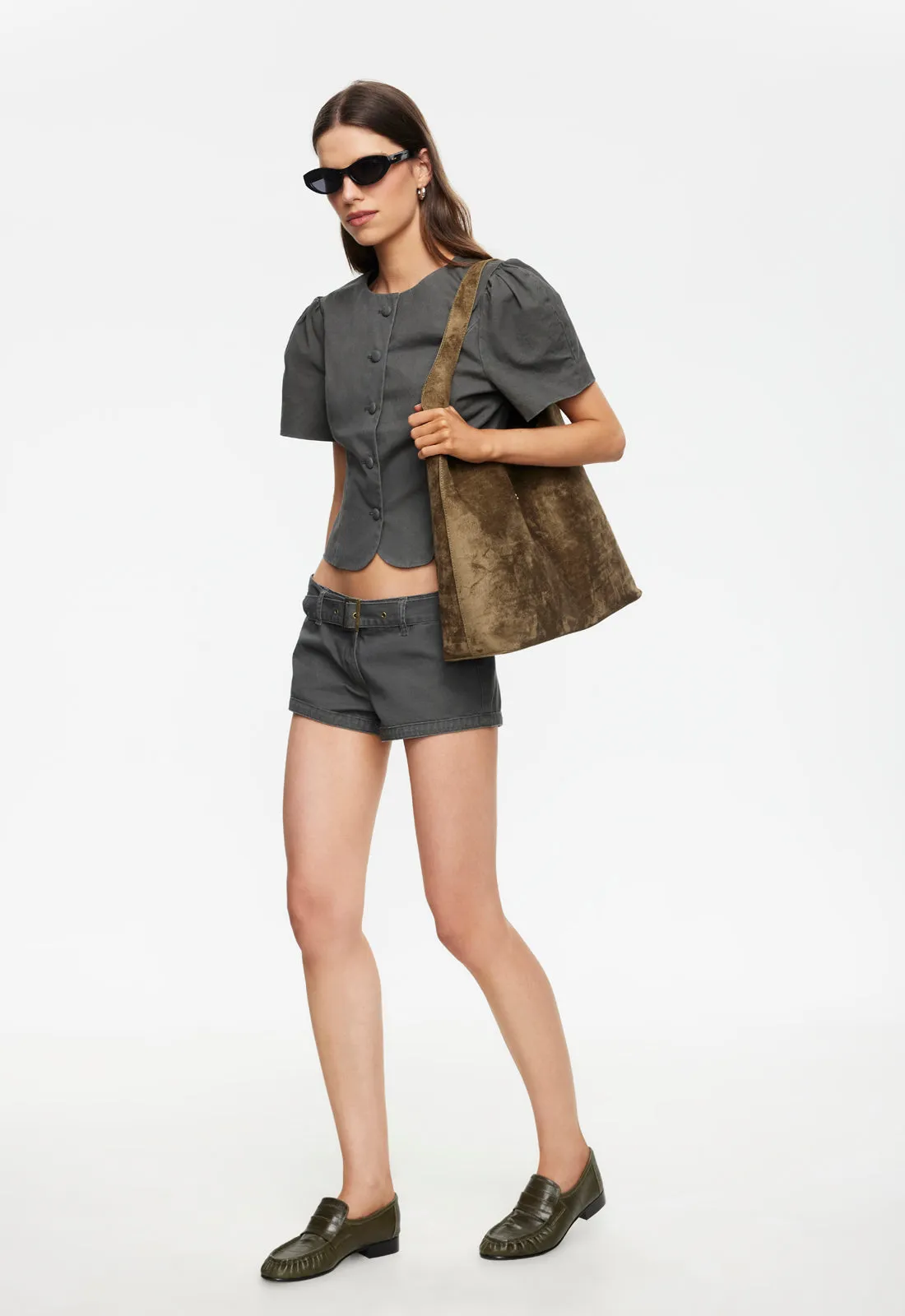 AFTERGLOW MINI SHORT - MOSS sold by Lioness product image thumbnail 2