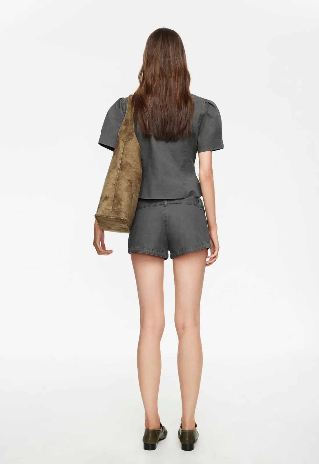 AFTERGLOW MINI SHORT - MOSS sold by Lioness product image thumbnail 4
