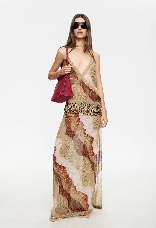 MELROSE MAXI DRESS - VINTAGE FLORAL made by Lioness