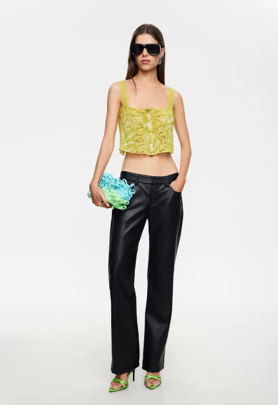 KAIA CAMI - CHARTREUSE made by Lioness