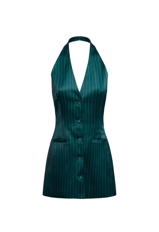 SEVIGNY MINI - GREEN PINSTRIPE sold by Lioness