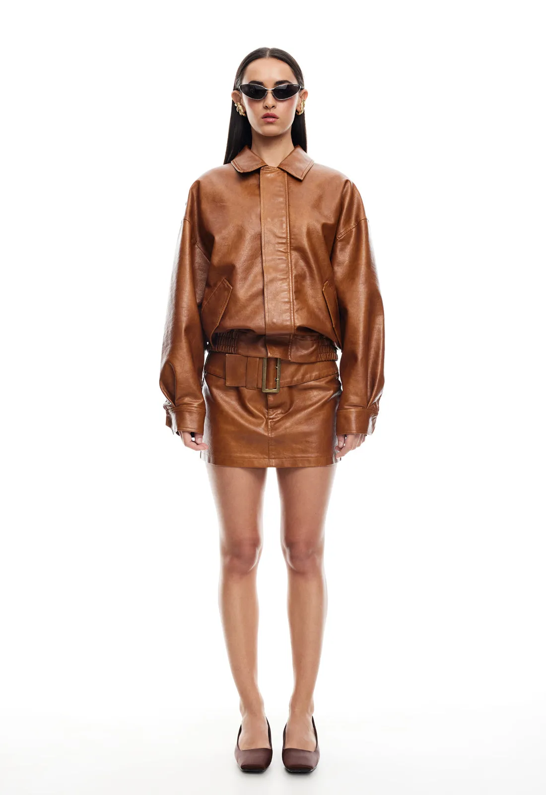 KENNY BOMBER - TAN sold by Lioness product image thumbnail 4