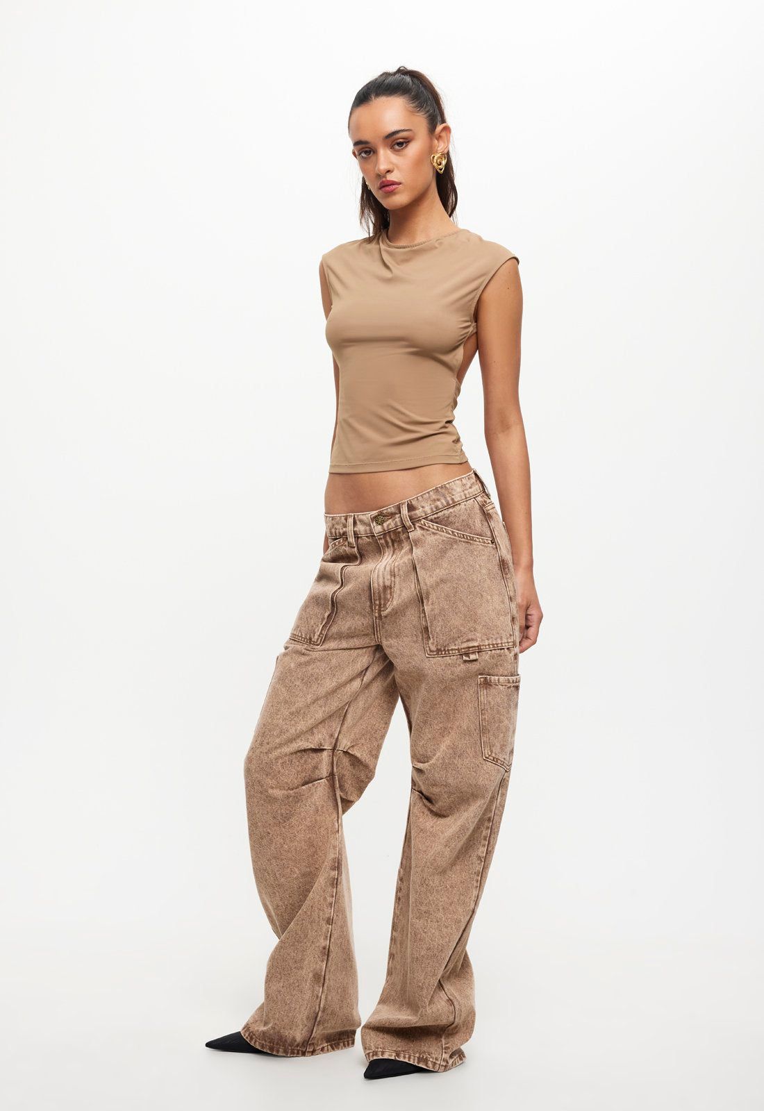 UNO TIE TOP - TAUPE sold by Lioness product image thumbnail 3