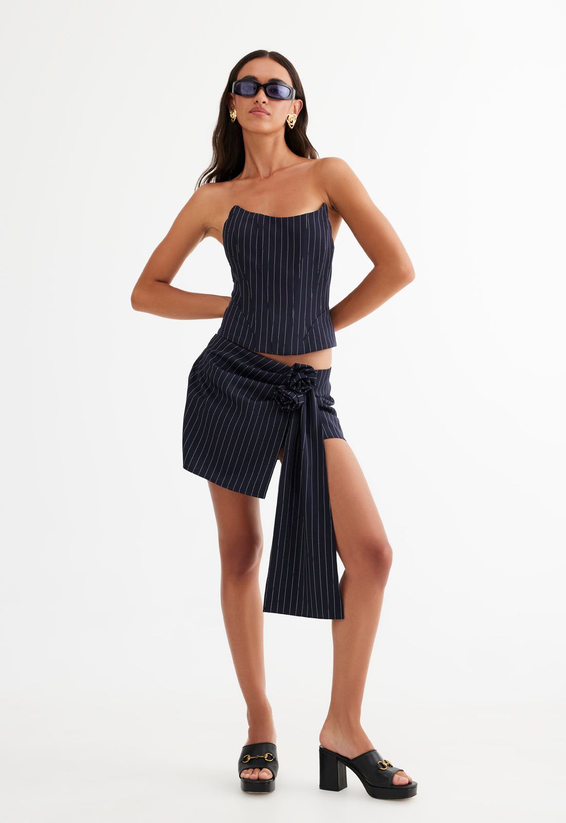 HILLS MINI - NAVY PINSTRIPE sold by Lioness product image thumbnail 4