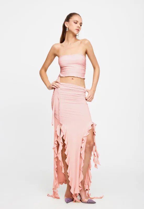 RENDEZVOUS STRAPLESS TOP - BLUSH sold by Lioness